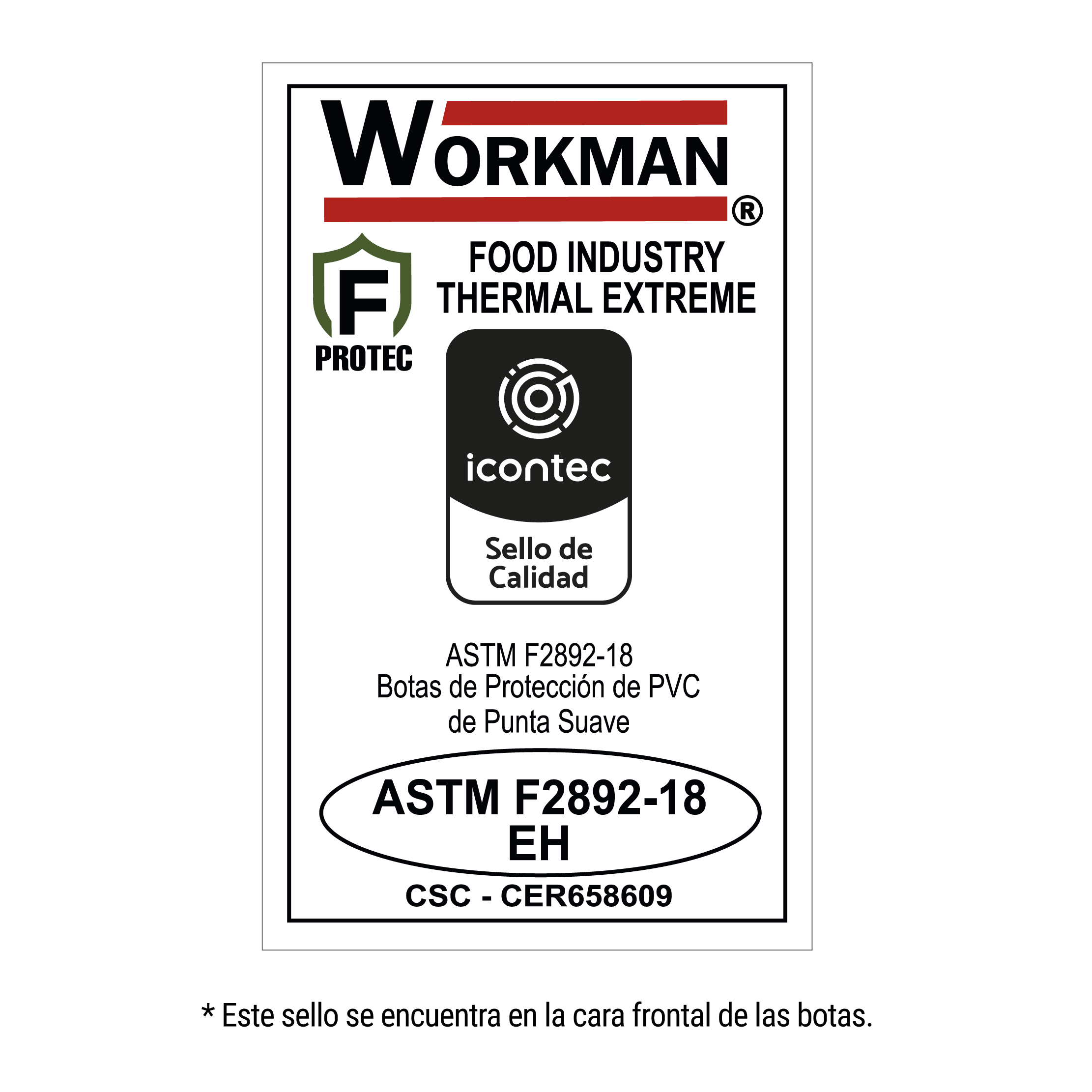 Workman Food Industry Extreme Thermal Amarilla